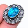 Swiss Blue Topaz Handmade 925 Sterling Silver Jewelry Ring Size 7 u7A21
