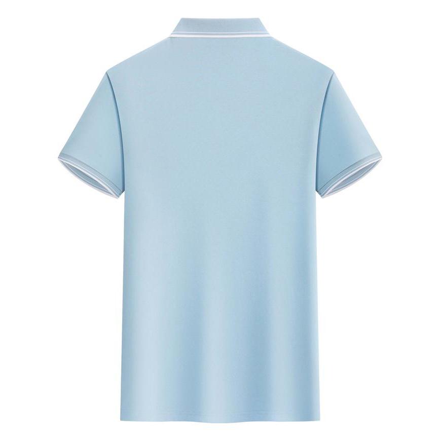 Callaway 2025 Летняя мужская и женская вышитая рубашка-поло Ice Skin Plain Solona Cotton с цветным воротником и блоками