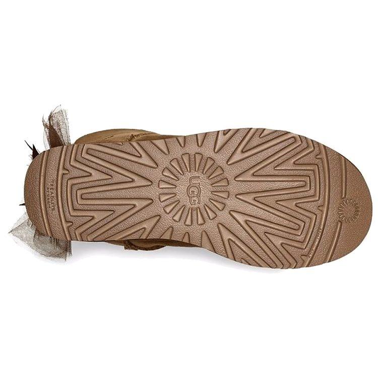 UGG Мини Бант из Тюля 'Коричневый' Женский 1019994-CHE