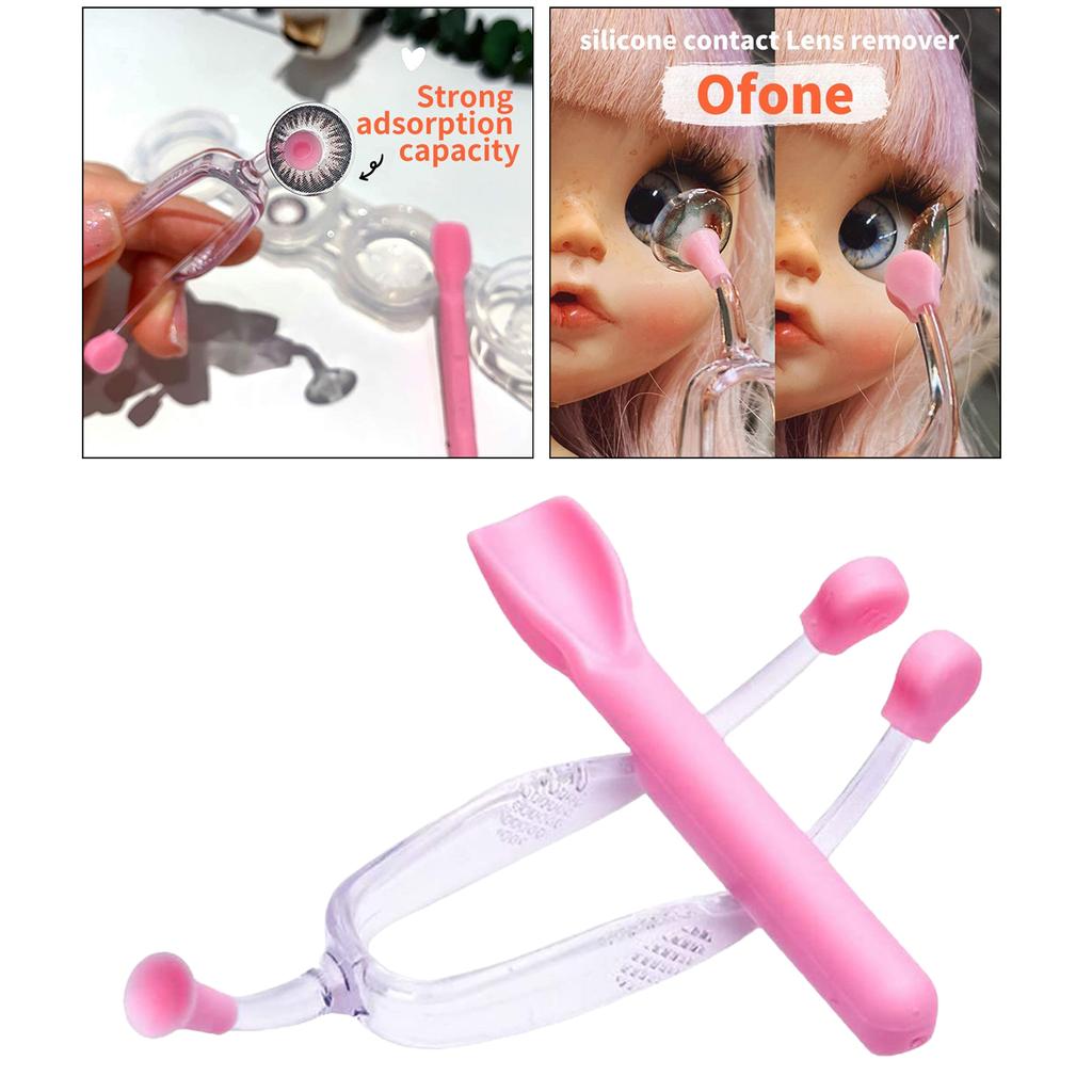 Contact Lens Remover Inserter Suction Cup Device RGP with Carrying Case Blue