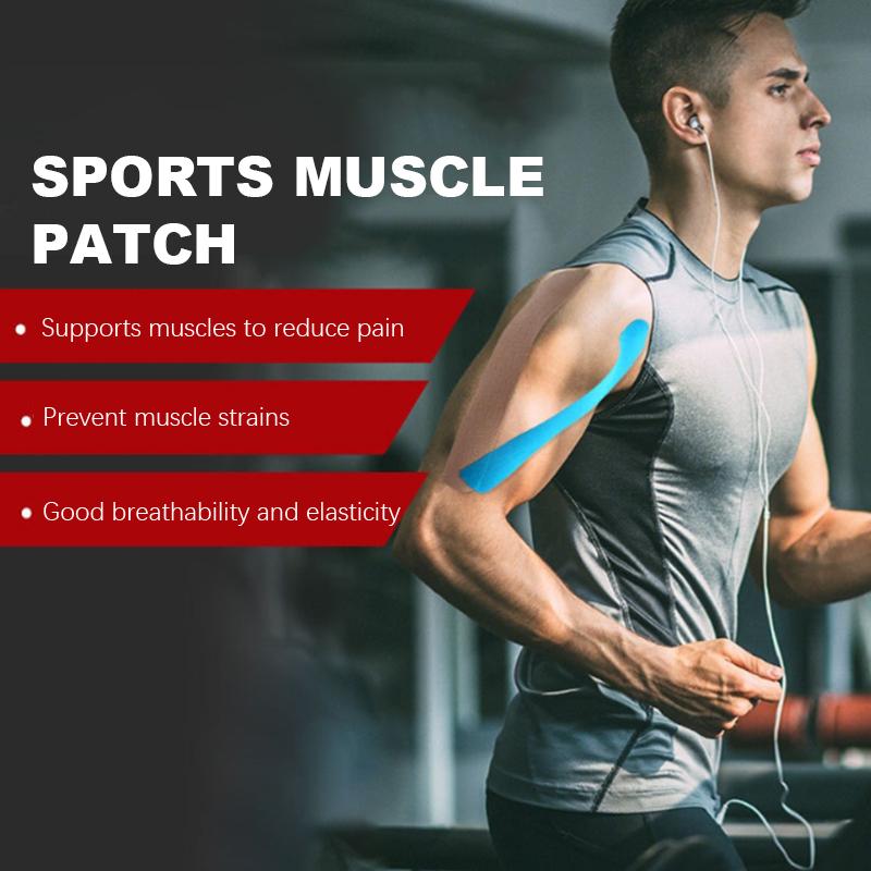 Спортивные и фитнес-бинты, наклейки на мышечные ленты, водонепроницаемые и эластичные спортивные наклейки на растяжку