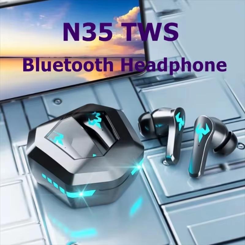 Bluetooth 5.2 Гарнитуры с низкой задержкой Музыка Игровая гарнитура с двумя режимами Беспроводные наушники 9D TWS Водонепроницаемые наушники с микрофоном