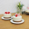 1 шт. Миниатюрный кукольный домик Симуляция Глиняный Клубничный Фруктовый Торт Мини-модель Еды Для Аксессуаров Кукольного Домика Милые Игрушки-торты из Пекарни