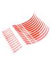 18 21 Inch Wheel Rim Reflective Sticker Tape Red Decals for Sporty Bikes
