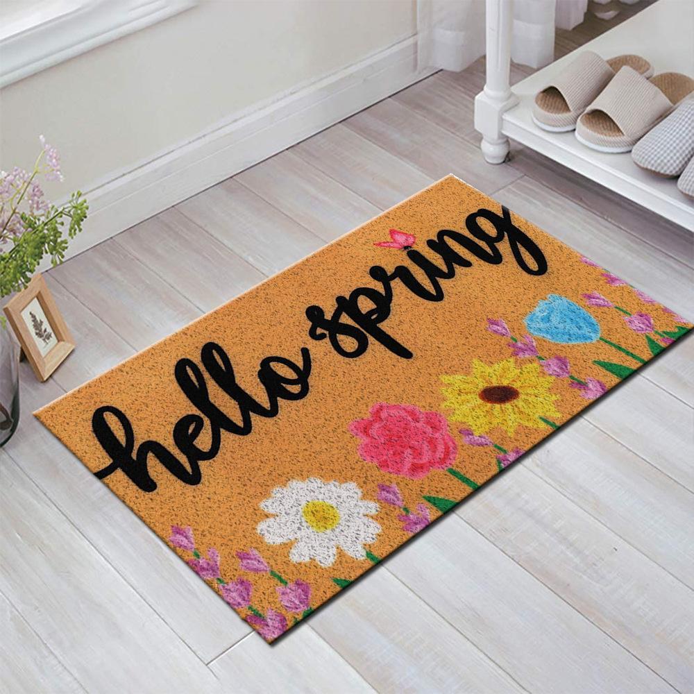 Fresh Home Can Be Cut Pvc Door Mat Non-Slip Spinneret Floor Mat Plastic Dust Carpet Diy