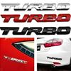 Наклейка на кузов автомобиля TURBO 3D, Металлическая эмблема, Декоративная наклейка, Стайлинг автомобиля, Декоративная наклейка на крышку багажника, Автомобильные аксессуары