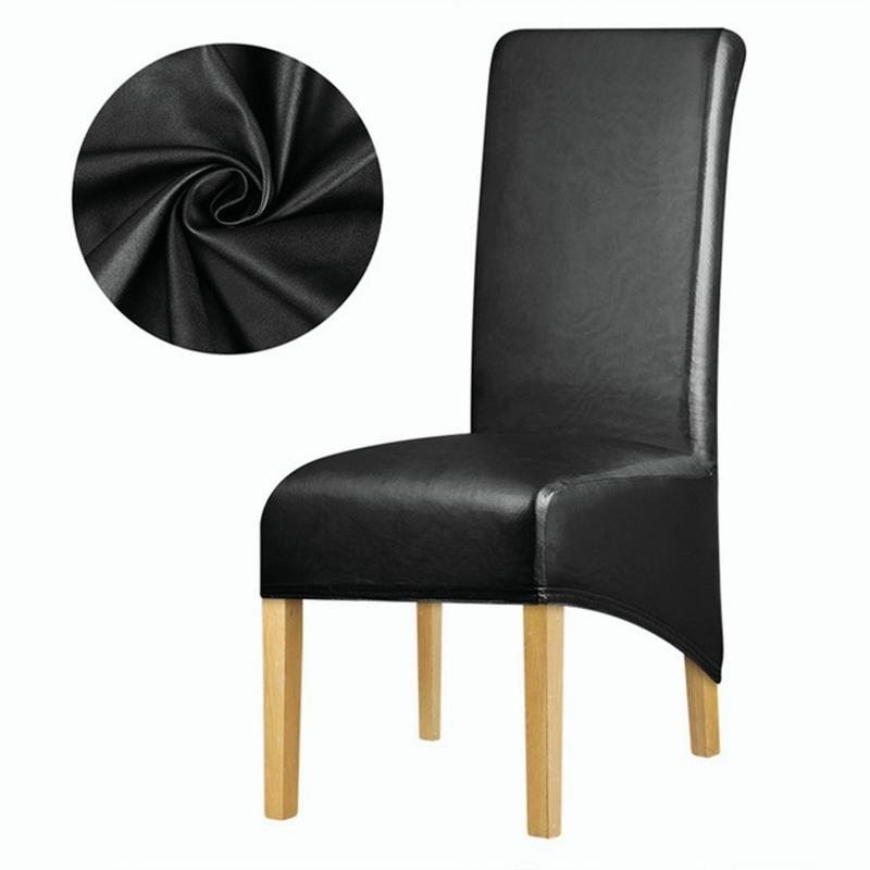 Водонепроницаемый чехол на стул XL из искусственной кожи, тканевые чехлы на стулья, защита для высоких стульев