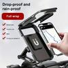 1 X Waterproof Motorcycle Cell Phone Holder, ABS Material, Magnetic Design, Retractable, Rainproof Bike and Electric Vehicle Navigation Holder