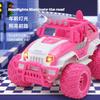 2.4G Rechargeable Electric Four-Way Remote Control Car, Simulated Off-Road Vehicle, Children'S Pink Girl Toy Car