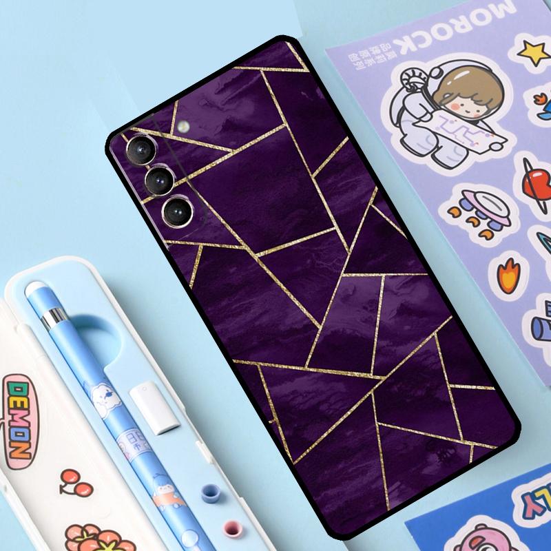 Геометрический Абстрактный Кристальный Чехол для Samsung Galaxy S23 S21 S22 Ultra Plus Note 10 20 S8 S9 S10 Plus S20 FE Чехол