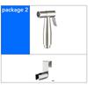 Bathroom Toilet Hanging Basket Bidet Sprayer Water Faucet Set Stainless Steel Shower Head Handheld Protable