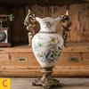 Винтажная керамическая ваза-трофей с двумя ручками Декор Креативный Европейский Американский Ретро Домашний Декор Керамическая Ваза Нордическая 42 см Напольные Вазы