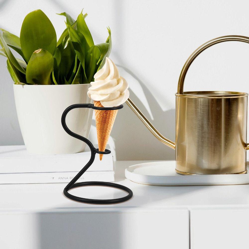 Stable Ice Cream Cone Holder Reusable Ice Cream Display Rack Ice Cream Cone Stand Bakery