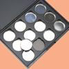 Поднос для макияжа, длительный срок службы, легкая пластиковая магнитная палитра теней для век для путешествий