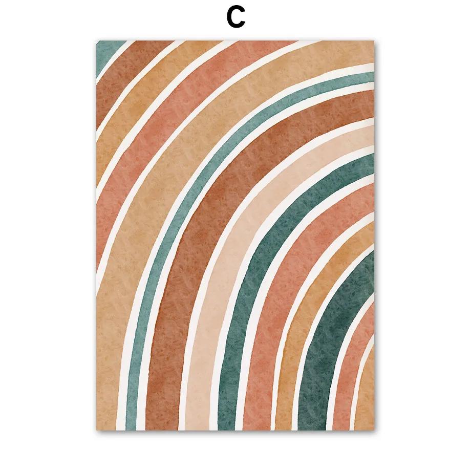 Алфавит Радужные Ворота Олень Солнце Сердце Мультяшный Настенный Декор для Детской Комнаты Холст Живопись Постеры и Принты Настенные Картины Декор Детской Комнаты