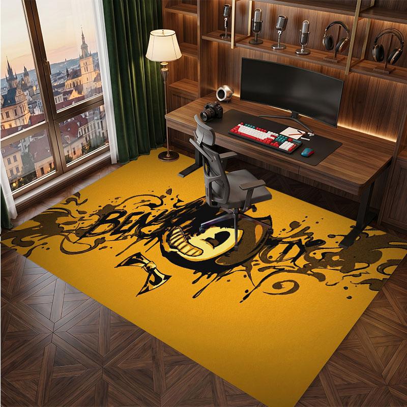 Bendy and the Ink Machine Rug Soft Thick Non Slip Floor Carpet for Bedroom Living Room Home Decor