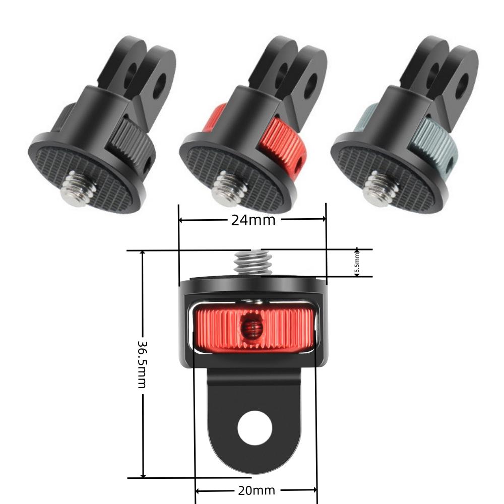 Адаптер для штатива с винтом 1/4 дюйма, вращающийся на 360 градусов, для Go Pro Hero 12 11 10 9 8, аксессуары для камер Insta-360 One X4 X3 X2