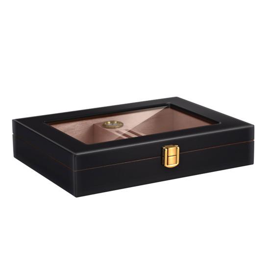 Портативный ящик для хьюмидора с прозрачным верхом, большой вместимостью, хорошая герметизация, хранение хьюмидора