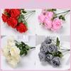 Head Artificial Ten Rose Flowers For Weddings Home Decor And Decoration Hotel