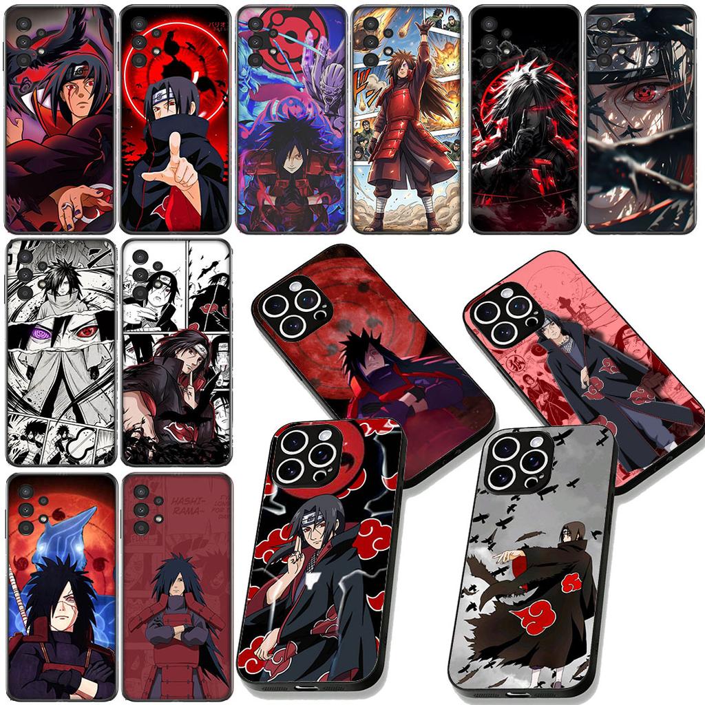 Itachi Uchiha Madaras Narutos Akatsuki Cover for Apple iPhone 16 17 Air 14 15 Pro Max Plus 16+ 16E 14+ ProMax Coque Case