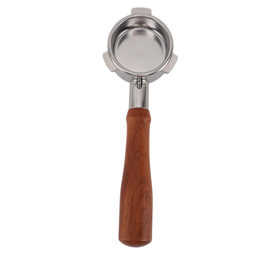 54mm Portafilter Bottomless Stainless Steel 3 Ear Wooden Handle Detachable Coffee Machine Accessory