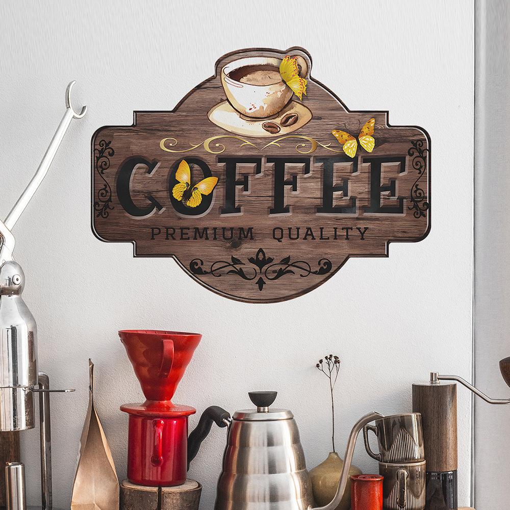 Coffee Cups Kitchen Dining RoomHome Beautification and Decoration Wall Stickers