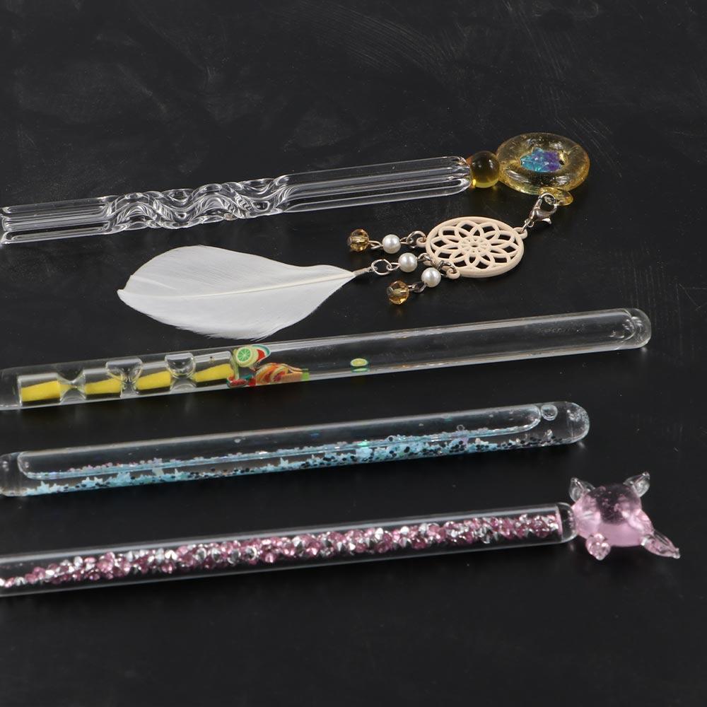 Fountain Pens Filling Ink Pen Signature Vintage Glass Pen Drip Pen Crystal Pen Glass Dip Pen