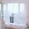 Transparent Window Gauze Solid Color Wedding Glass Gauze Household Products Light Luxury Style Easy To Install Curtains Supplies