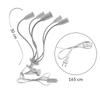 Set of 5 LED plant bulbs Heckermann 200LED 18WLED - 20W + Holder