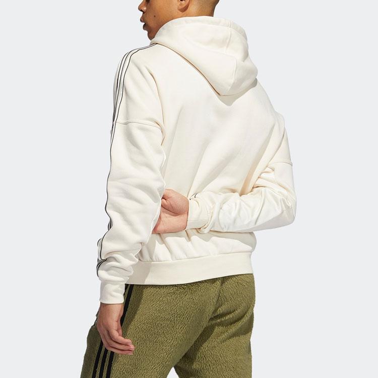 Adidas Originals Trefoil Stripe Solid Hoodie Мужская толстовка с капюшоном Off-White H31285