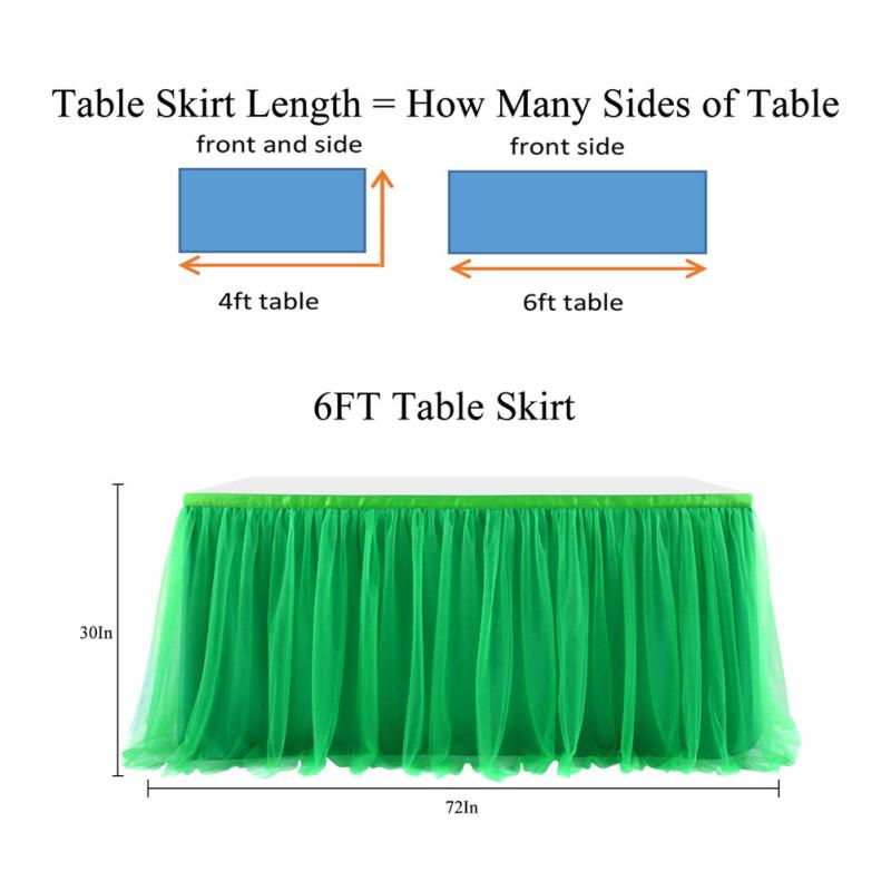 Сетчатая юбка для стола, аксессуары для украшения свадьбы, дня рождения