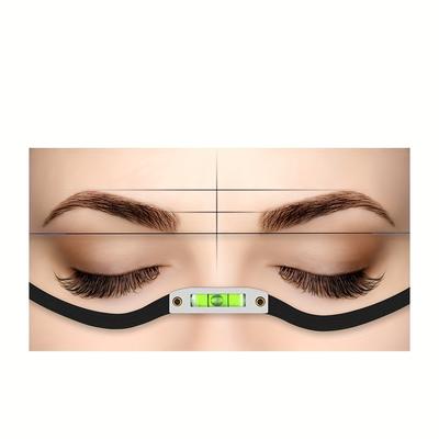 1 шт. линейка для позиционирования бровей, горизонтальная линейка для микроблейдинга с шариками для перманентного макияжа, измерение дизайна бровей