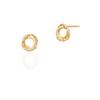 K18 Yellow Gold Earrings [Yondo Sea] 4℃ Women's 11182-115-3008-00-00