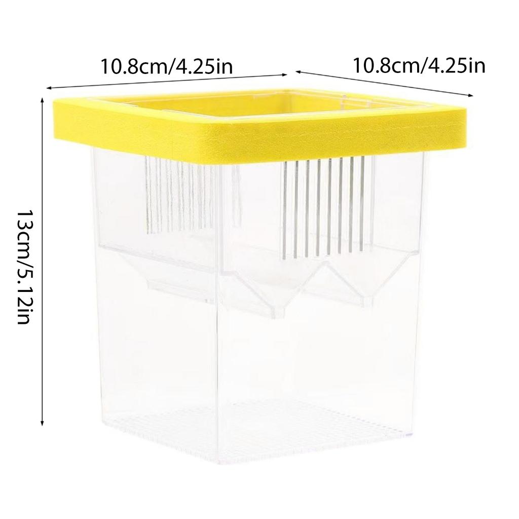 Инкубатор для рыбок, желтый, предназначен для вылупления яиц, обеспечивает безопасную и комфортную среду