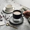 Shangqi Elegant White Ceramic Coffee Cup Set