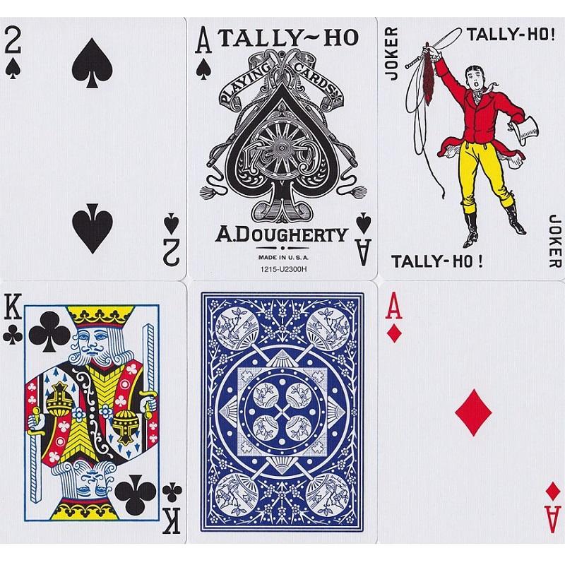 Tally-Ho No.9 Игральные карты Веер/Колода с круглой спинкой Волшебные карты покерного размера Волшебные трюки