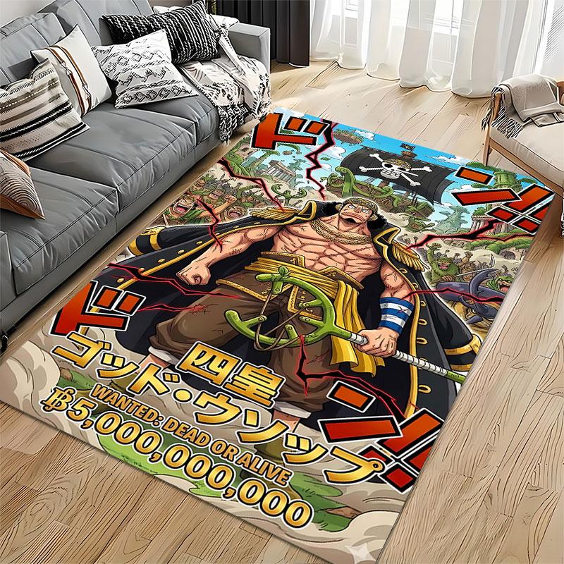 Pirate Warrior Anime Pattern suitable as a non-slip mat for the living room or bedroom sofa