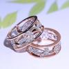 Elegant Women Classics Fashion Flower Plating Zircon Wedding Ring For Timeless Beauty