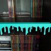 3D Printed Drop Bookshelf Ornament Glow-in-The-Dark Bleeding Drip Decoration Haunted