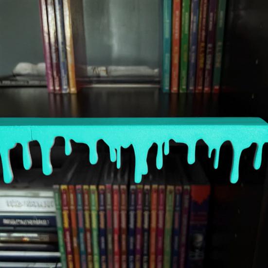 3D Printed Drop Bookshelf Ornament Glow-in-The-Dark Bleeding Drip Decoration Haunted