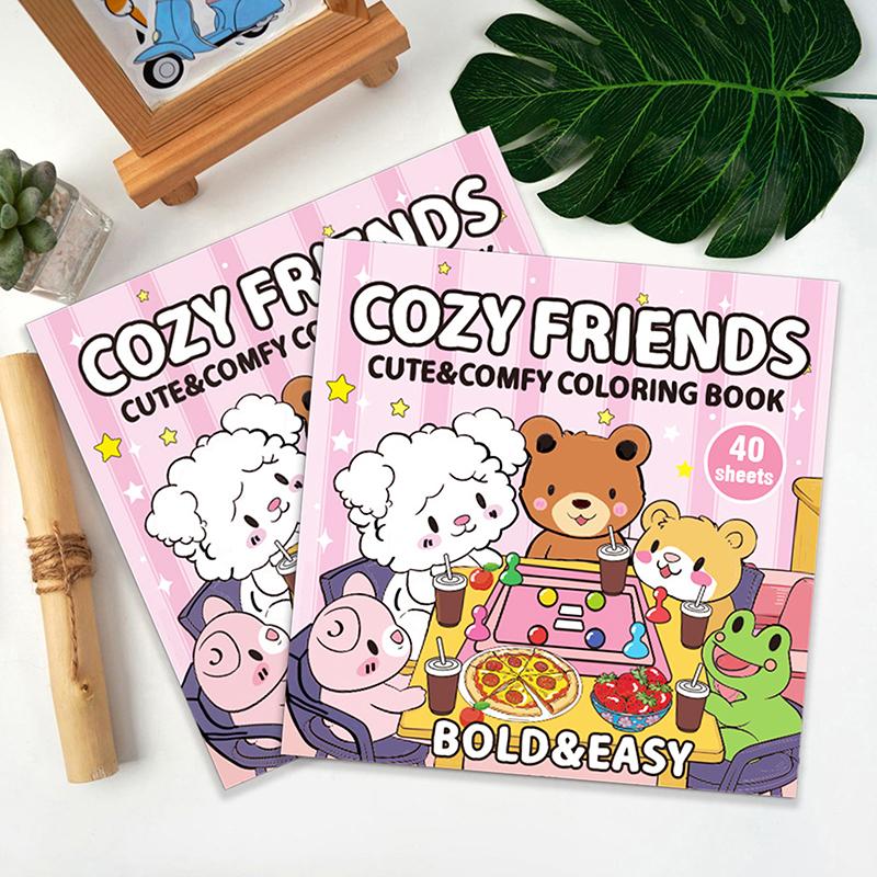 1Pc Mini Food Fruit Coloring Book Montessori Toy Educational Gouache Graffiti Book Creative Interesting Filling Color Book Gifts