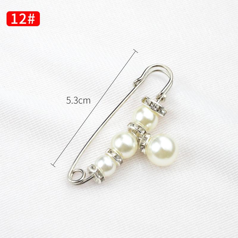 Булавка на талию с жемчужной летней брошью, пряжка для джинсов Anti-Exposure