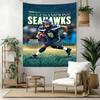 Seattle Seahawks Custom Your Name Wall Decor Tapestry Art For Pet Memorial Birthdaywedding Party Backdrop Family Gift