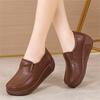 Осенние женские туфли на плоской подошве, женские кроссовки на платформе, мокасины, женская обувь из натуральной кожи, женские лоферы на танкетке