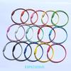 Colorful Spray-Painted Steel Wire Rope Keychain Pendant Bracelet DIY Jewelry Bag Charm.