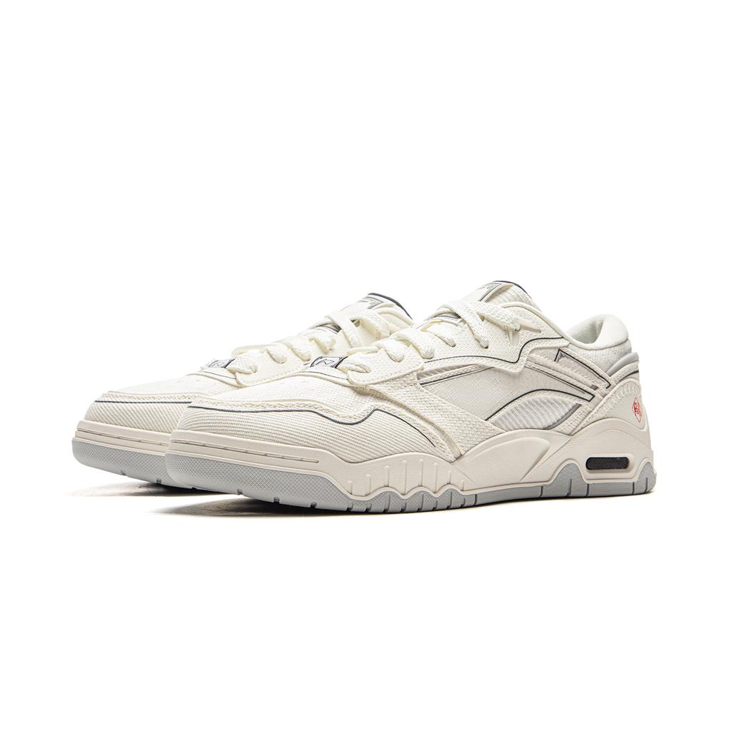 Li Ning Moon White 3 Синтетическая кожа Нескользящие Амортизация Устойчивые к истиранию Низкие Кеды для скейтборда Мужские AGCV077-4