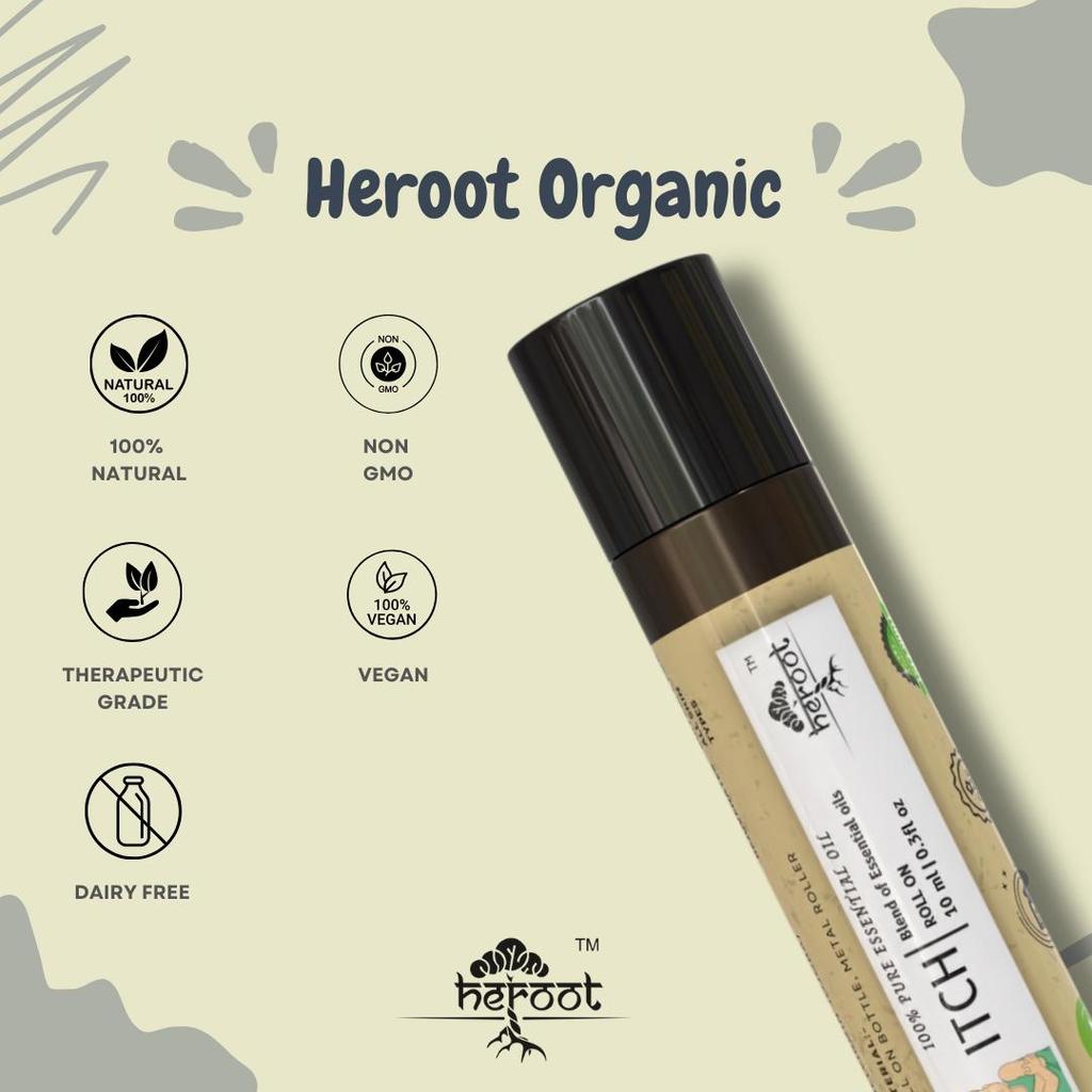 Heroot Essential Oil Blend Roll-On | Lavender & Peppermint