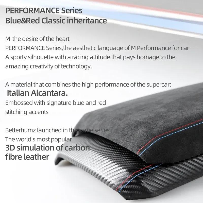 Betterhumz Car Armrest Box Cover Wrap for BMW G20 G28 G23 G42 3 4 Series 320i 325i 330i Car Made of Alcantara ABS Accessories