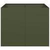 Ящик для растений Оливково-зеленый 100x100x80 см Сталь
