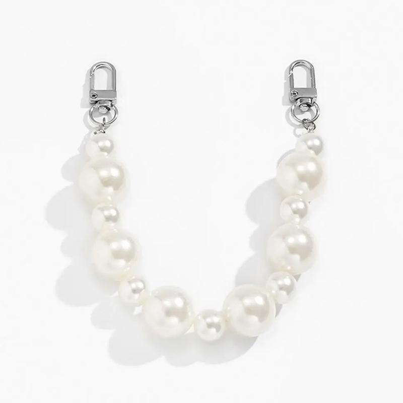 Imitation Pearl Bag Decoration Luggage Accessories Chain Women Handbag Shoulder Bag Strap Chain Decorative Pearl Chain